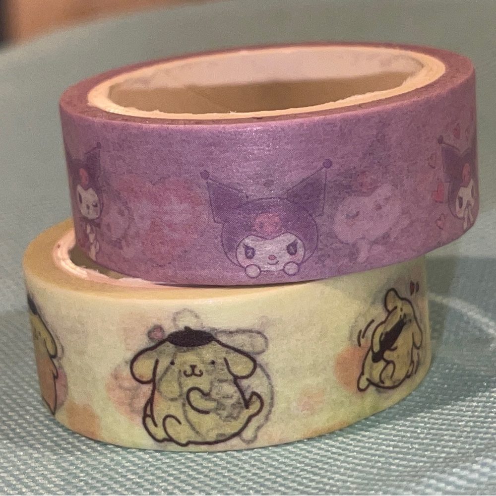 Kuromi & Pompompurin Washi Tape